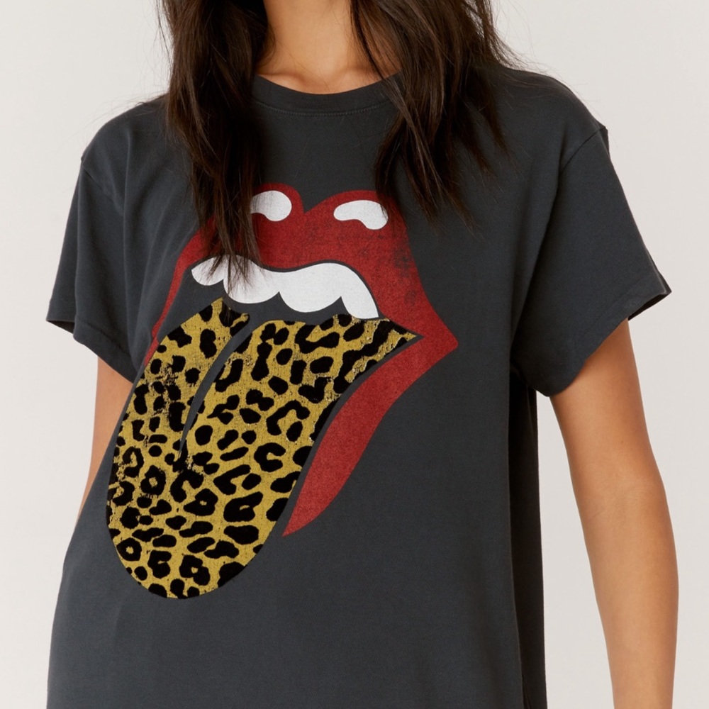 Daydreamer Rolling Stones Graphic Tee, Grey, Size S